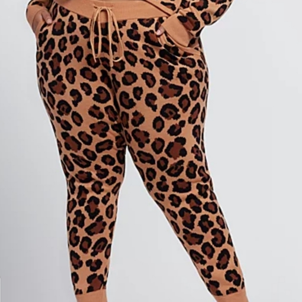 FASHION TO FIGURE LEOPARD JOGGERS
